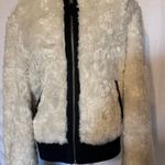 Buffalo David Bitton Jeans By Buffalo Cream Teddy Jacket with Black Details Photo 6