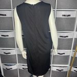 Diane Von Furstenberg DVF  Joylyn Embellished Sequin Shift Dress Black/Silver Siz Photo 2