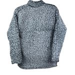 Emily B Gray Sherpa Teddy Half-Zip Pullover Sweater XS Oversized Photo 3