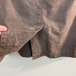 Title Nine Midi Skirt 6 Brown Drawstring Casual A-Line Hemp Blend Pockets Photo 5