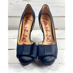 Lanvin Paris Lanvin Black Satin semi-D’Orsay pumps Photo 1