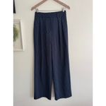 MARE MARE x Anthropologie Rhinestone Navy Blue Pinstripe Trousers Size Small Photo 4