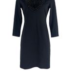 Armani Exchange  3/4 Sleeve Embellished Fitted Mini Dress Black Size XS Photo 5