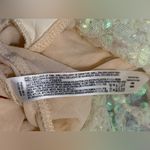 Free People Cream Sequin Bodysuit Photo 8