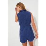 Tuckernuck  Pomander Place Navy Tweed Campbell Romper Photo 6