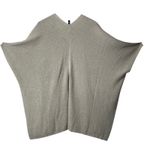 Eileen Fisher Open Front Knit Shawl Cardigan One Size OS Beige Tan Made in Peru Photo 9