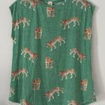 7th Ray  Women’s Sleeveless Box Green Tank‎ Size Small Photo 0