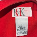 R&K Originals Vintage Cropped Red Power Blazer Size 12 Photo 6