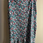 Lands' End Multicolor Floral swim skirt size medium 10/12 Red Photo 6