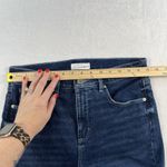 Loft Sz 28 6 High Waist Flare Crop Jeans In Bright Indigo Women's Blue Stretch Photo 11
