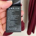 Ba&sh Burgundy Ribbed Long Sleeve Slim Top Lady T Shirt Size Medium Photo 6