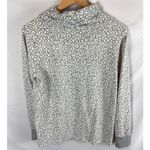 Rene Rofe Sleepwear Leopard Print Cowl Neck Sweatshirt Size Medium Gray Photo 5