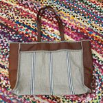 Those Carls Girls Montecito Handloomed Linen Oversized Tote Travel Bag Photo 1