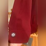 Gallery Red Utility Jacket With Removable Hood & Lining Sz M Red Hidden Buttons. Photo 7