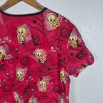 Warner Brothers Looney Tunes Tweet Bird Scrub Top Photo 4