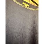 Max Studio blue and white flutter sleeve short sleeved blouse 1X Photo 5