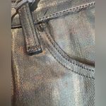 Pistola  $170 Cassie High Rise Straight Pants Coated Prism Silver Metallic Disco Photo 4