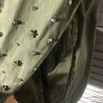 ZARA  Girls Parka Studded Cargo Jacket Military Green 11 12 Photo 15