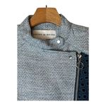 Chelsea And Walker Jacket‎ Women 4 Blue Crochet Lace Mario Denim Jacket Preppy Photo 5