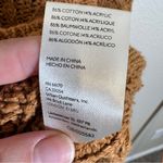 Free People  Brown Cable Knit Chunky Oversized Sweater Womens L Fall Cozy Classic Photo 4