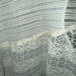 Free People  Gorgeous Ivory Crochet Lace Asymmetrical Top‎ EUC Size XS Photo 6