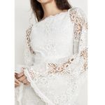 Alice McCALL Berwyn Diamond Veins Anthropologie BHLDN Porcelain White Lace Dress Photo 4