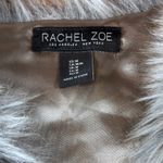 Rachel Zoe Brown tones Shaggy Boho Preppy Warm Lined Faux Fur Vest size Medium Photo 14