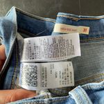 Levi's High Rise Riveted Raw Acid Bleach Stone Faded Coastal Cottage Western Coquette Pastel Photo 6