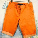 Rafaella  Jeans Orange Long Bermuda Shorts Size 6 Photo 0