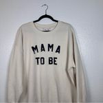 Isabel Maternity by Ingrid & Isabel Cream 'Mama To Be' Sweater Size XXL Black Photo 2