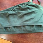 Aerie Ribbed One Shoulder Bralette Bra Cropped Tank Top Size Small Green Photo 5