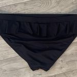 Kenneth Cole Reaction Black Ruffle skirted Bikini Bottom NWT xl Photo 2