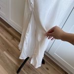 ZARA  Women's Ivory Slip Satin Dress Size S Cowl Neck Formal Occasion Photo 5