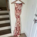 Reformation NWT Casette Maxi Silk Dress in Bellini Pink Floral Photo 4