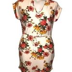 Bobbie & Brooks Bobbie Brooks Sz S Crochet Back Ivory Floral Dress NEW NWT Photo 0