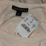 NWT J Crew Mercantile Womens Light Pink Long Sleeve Tie Shirt‎ Top Small New Photo 3