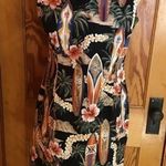 Vintage 90s floral n surf board dress Size L Photo 4