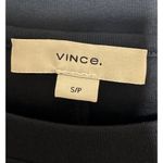 Vince NWT  Coastal Short-Sleeve Tie Waist Shift Mini Dress Womens Black Size S Photo 4