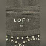 Loft  Women's Sparkle Bow Cozy Puff Sleeve Sweatshirt size XS Photo 5