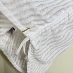 Billabong  Sheer White Swim Coverup w/ Hood Size Small Roll Tab Sleeves Ruching Photo 7