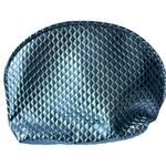 Nordstrom  Cosmetic Makeup Bag Silver Metallic Zipper Shell Shaped Travel Photo 1