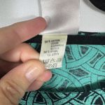 Mondi Vintage Long Sleeve Tunic Teal Blk Geometric Print Made in W Germany Sz 40 Green Size L Photo 2