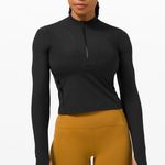 Lululemon Cropped Long Sleeve Top Gloss Trim🖤 Photo 0