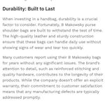 B Makowsky B. Makowsky Black Leather Handbag with Silver Hardware Photo 12