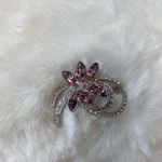 Adrian Buckley NIB  England Jewellery Pink Flower Brooch Photo 7