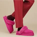 UGG Disquette -  Pink Fuzzy Mules Photo 7