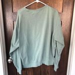 Nike  Seafoam Green Glitter Logo Crewneck Women's XL Photo 3