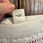 Anthropologie Sleeping on Snow Crochet Maxi Skirt Cream and Red lining Small Photo 5