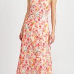 En Saison Giada Midi Dress in Coral Multi Size Small NWT Pink Photo 1