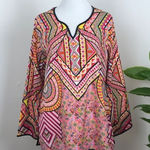 Tolani Feathers by ‎ bohemian floral print blouse Photo 0